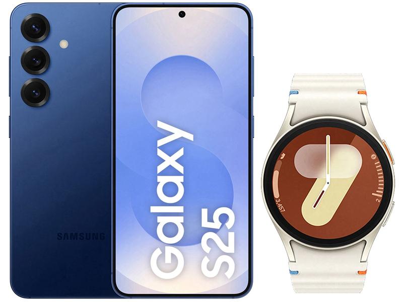 Samsung Galaxy S25 5G 256GB Galaxy AI Azul - 12GB RAM + Smartwatch